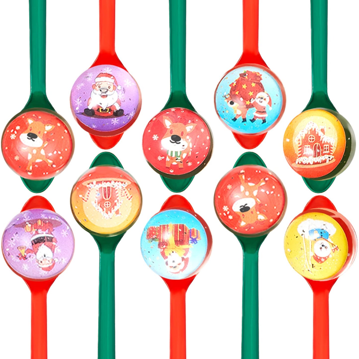 Juego de Navidad de 40 piezas, pelotas hinchables