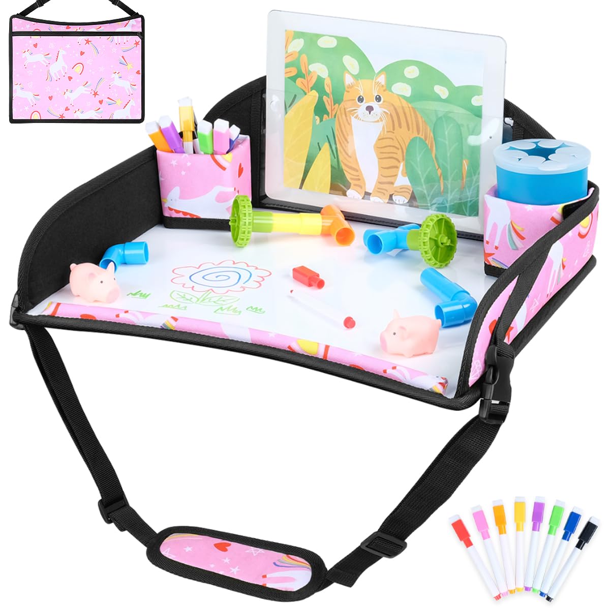 COOLBEBE Bandeja de viaje para niños para asiento de automóvil infantil