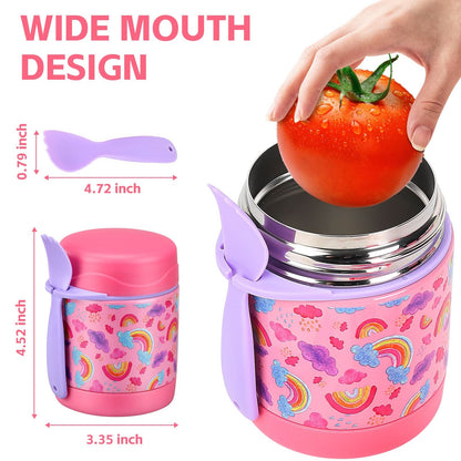 Termo de sopa de 10 onzas para niños con aislamiento térmico para alimentos calientes
