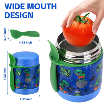 Termo de sopa de 10 onzas para niños con aislamiento térmico para alimentos calientes