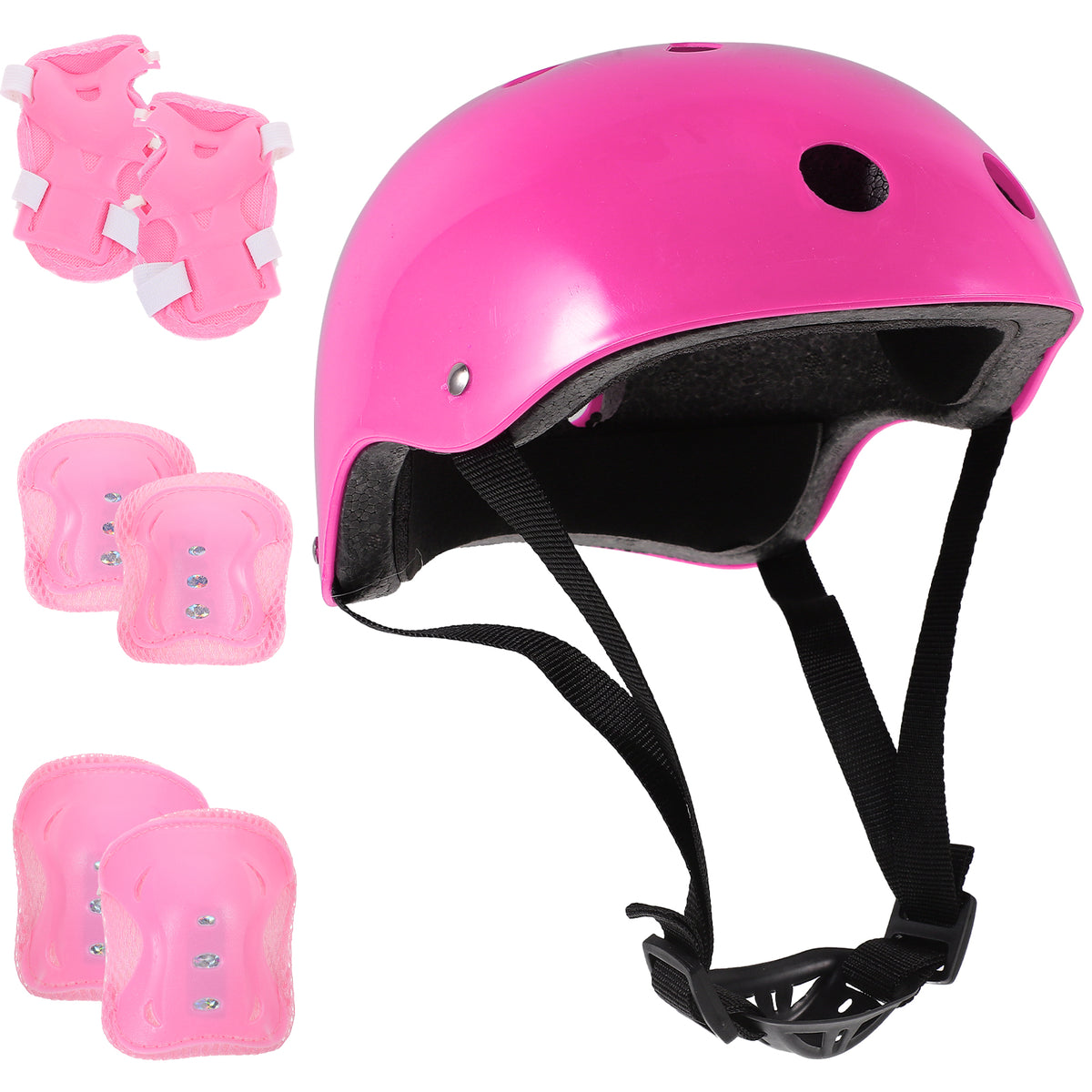 Casco y protección de codos y rodillas, 1-4 años