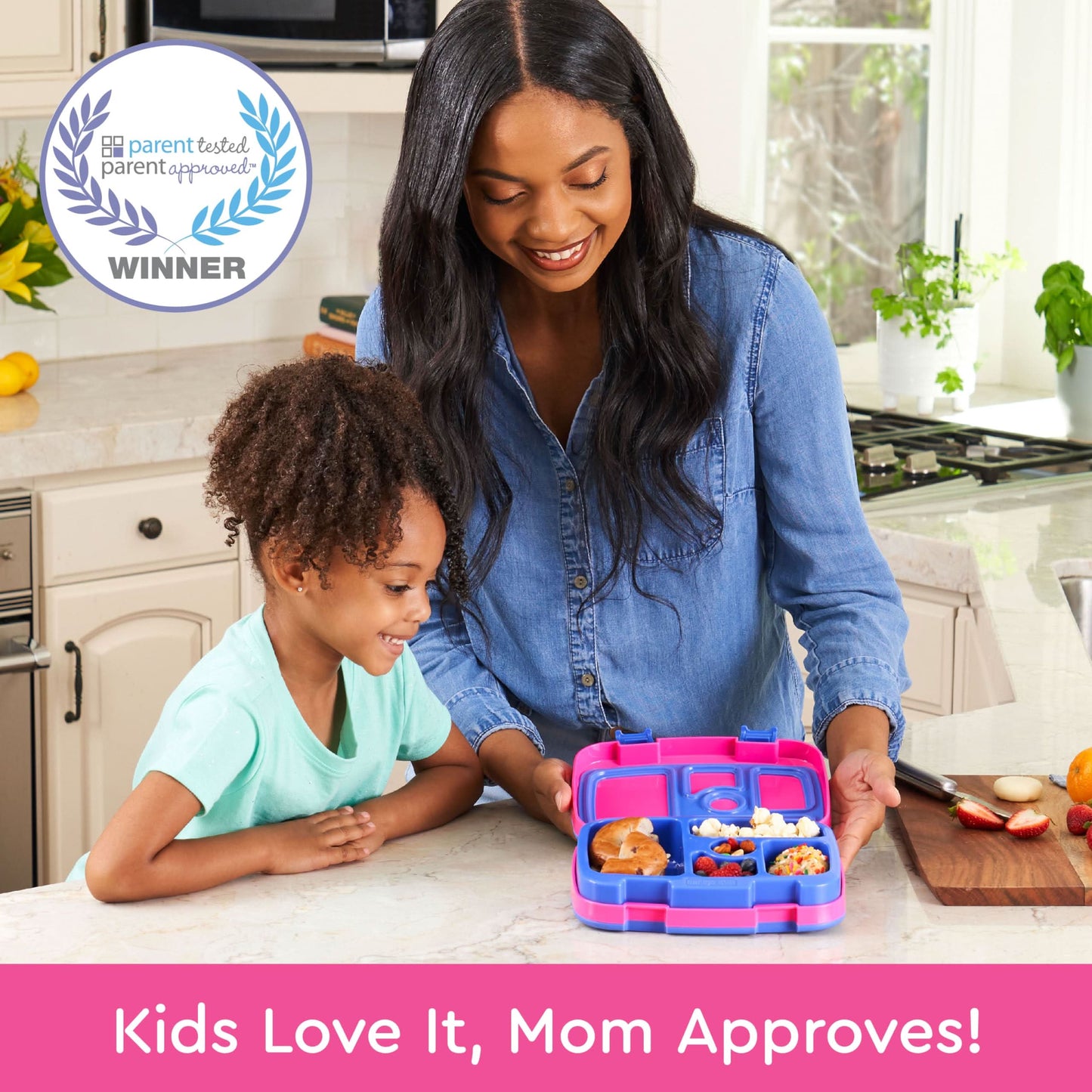 Bentgo Kids Brights Fiambrera infantil a prueba de fugas, 5 compartimentos