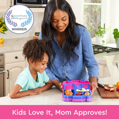 Bentgo Kids Brights Fiambrera infantil a prueba de fugas, 5 compartimentos