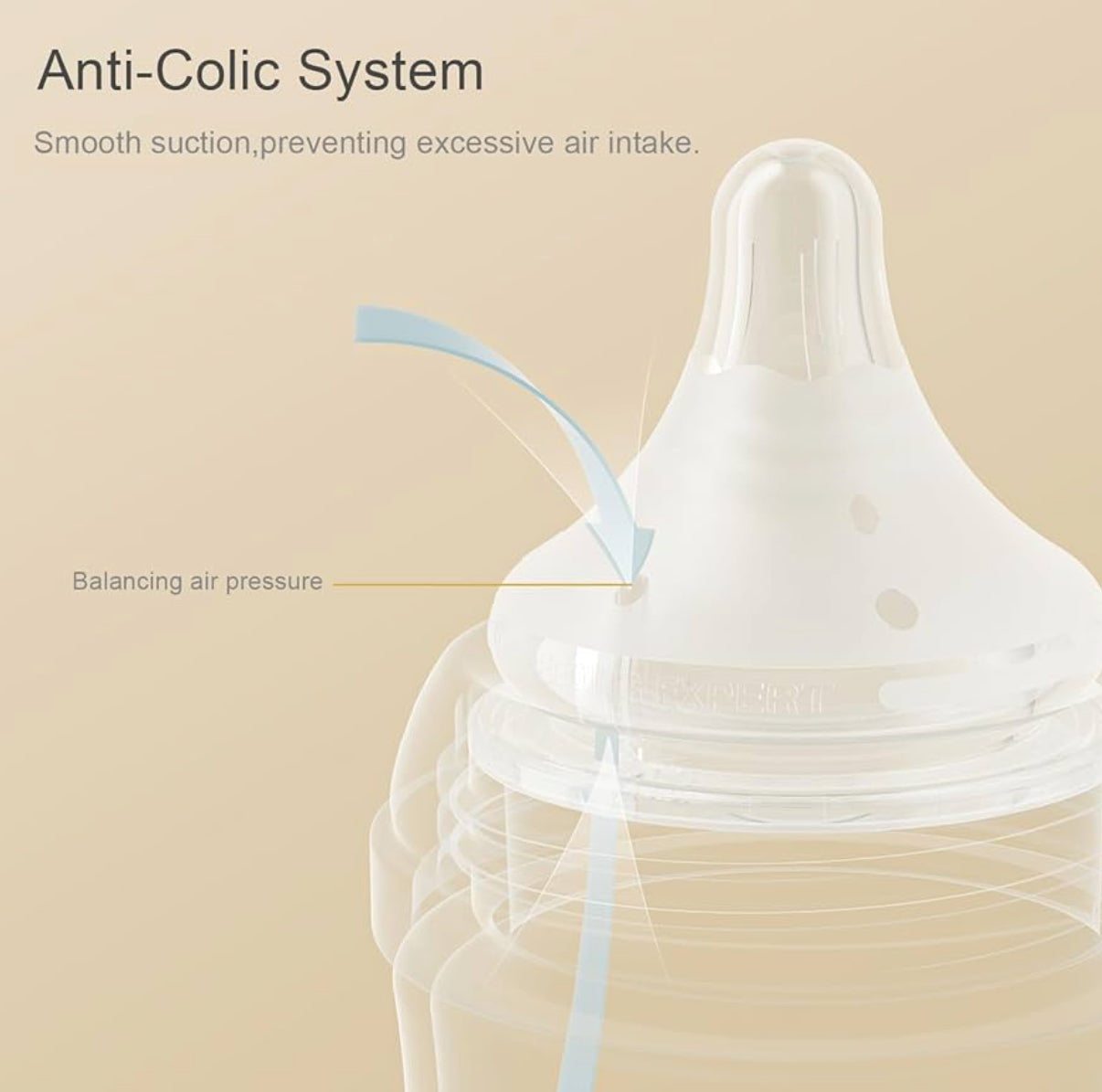Biberón de vidrio natural de 8 onzas para bebés amamantados, paquete de 3