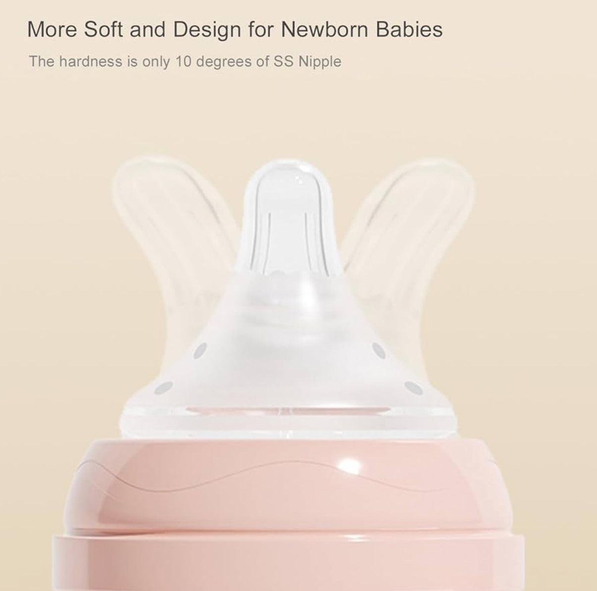 Biberón de vidrio natural de 8 onzas para bebés amamantados, paquete de 3