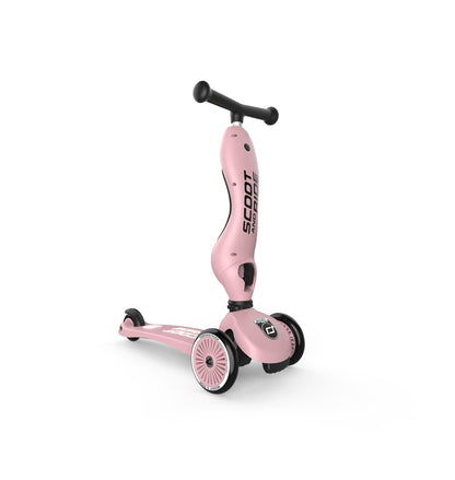 Scoot & Ride Highwaykick, 2 en 1 - Scooter para niños pequeños con asiento y tabla de apoyo para edades de 1 a 5 años