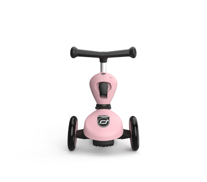 Scoot & Ride Highwaykick, 2 en 1 - Scooter para niños pequeños con asiento y tabla de apoyo para edades de 1 a 5 años