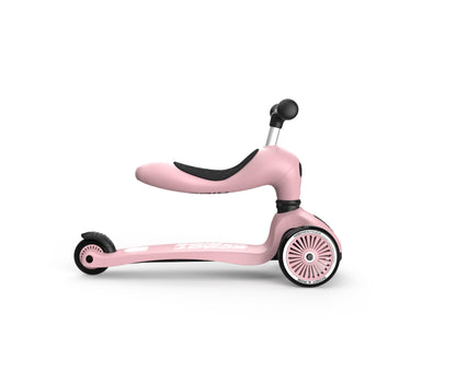 Scoot & Ride Highwaykick, 2 en 1 - Scooter para niños pequeños con asiento y tabla de apoyo para edades de 1 a 5 años