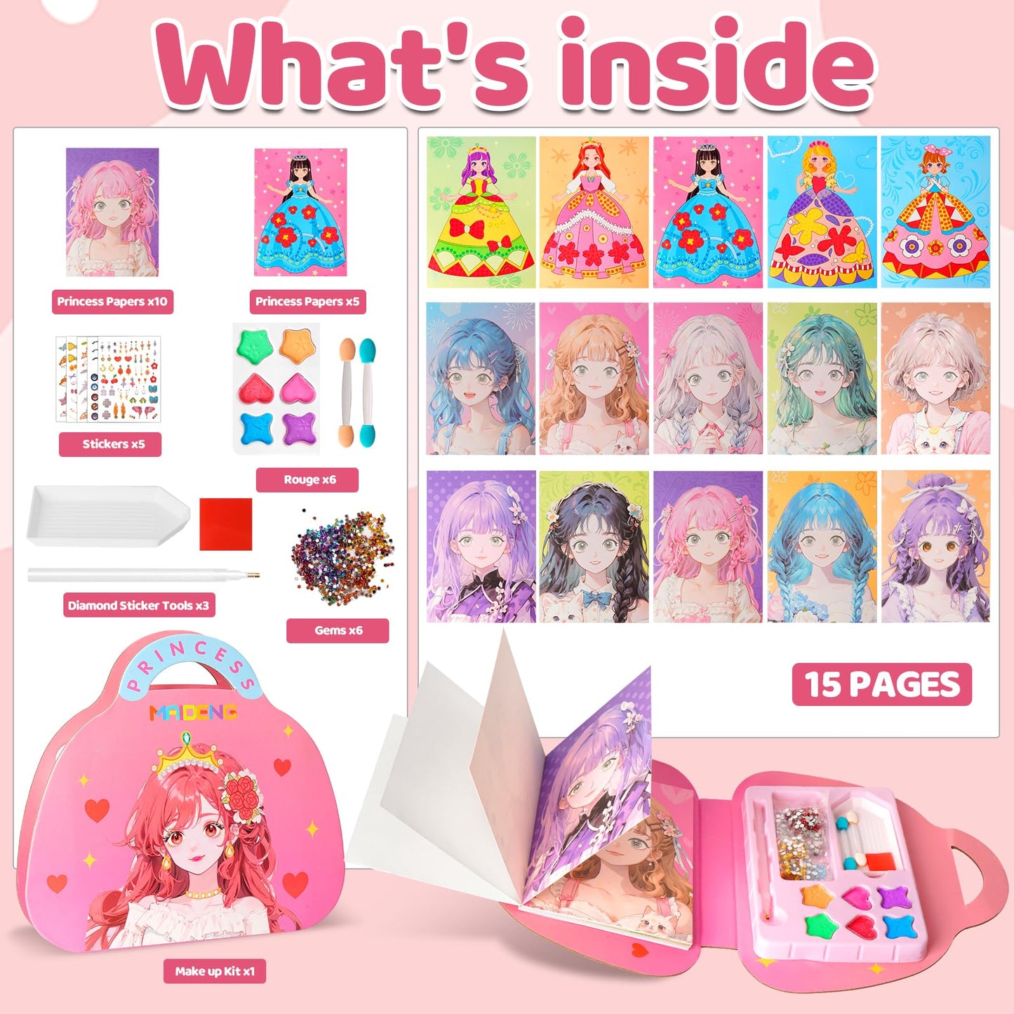 SUPRBIRD Kit de manualidades de papel de princesa