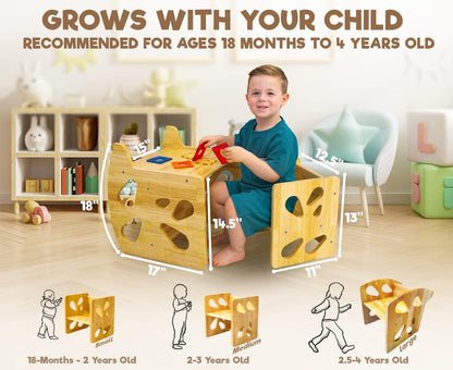 Juego de mesa y silla Montessori