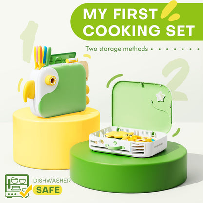 Juego de Cocina para Niños Pequeños con Caja de Almacenamiento