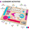 Tablero ocupado Montessori para niños pequeños con luz LED