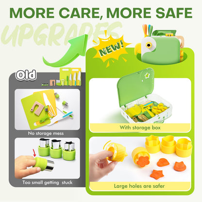 Juego de Cocina para Niños Pequeños con Caja de Almacenamiento