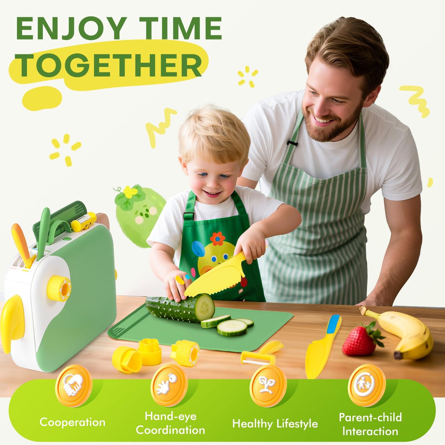 Juego de Cocina para Niños Pequeños con Caja de Almacenamiento