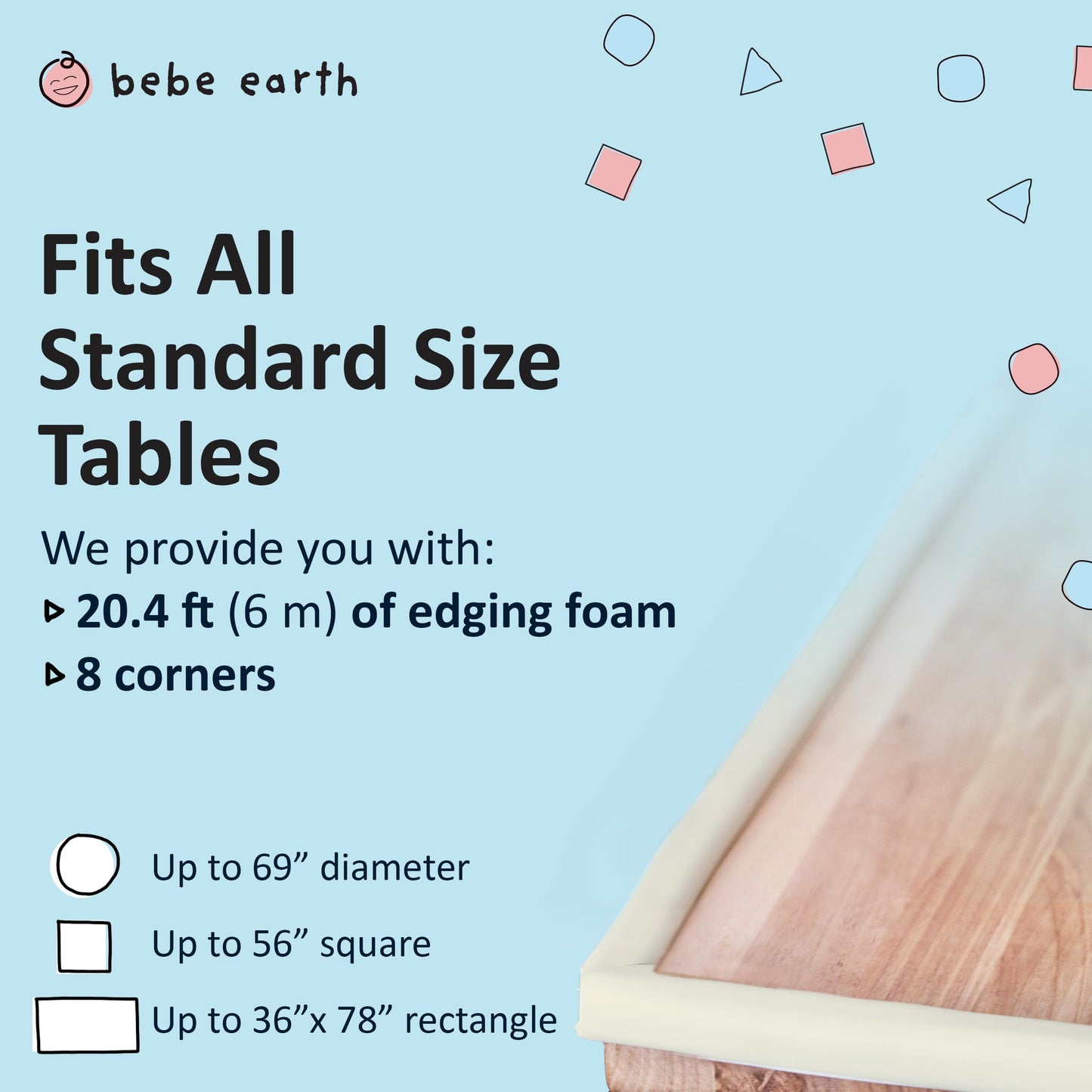 Bébé Earth Juego de protectores de bordes y esquinas