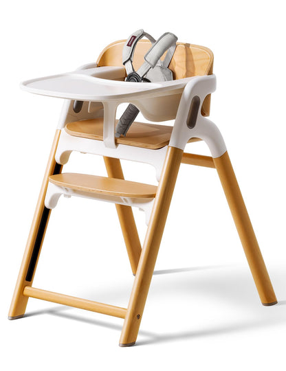 Trona de madera Momcozy DinerPal para bebés, niños pequeños y adultos de hasta 140 kg