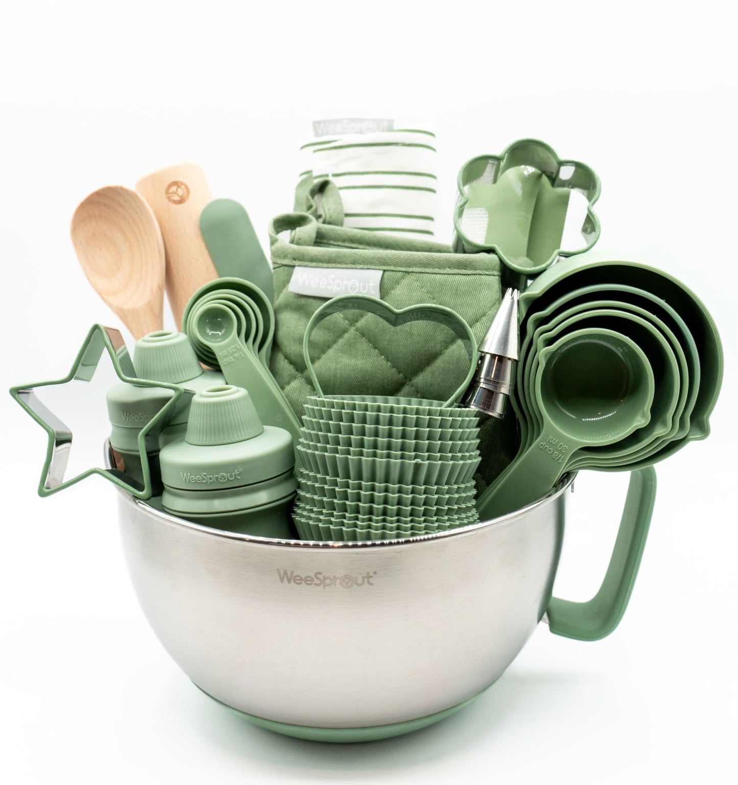 Kit de hornear definitivo para niños, juego de hornear para niños con utensilios de tamaño infantil