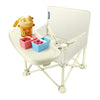 Q-MIULIKE - Silla elevadora portátil con bandeja plegable para bebés