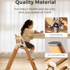 Trona de madera Momcozy DinerPal para bebés, niños pequeños y adultos de hasta 140 kg