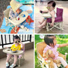 Q-MIULIKE - Silla elevadora portátil con bandeja plegable para bebés