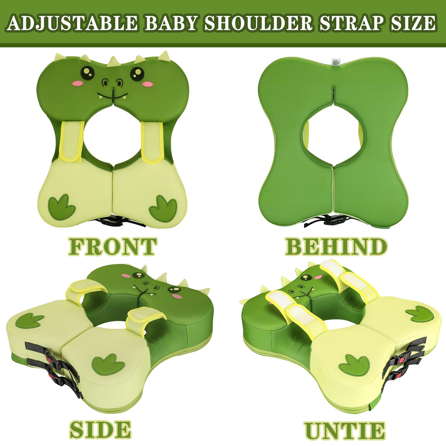 Flotador de natación no inflable para bebés, 4 meses a 4 años