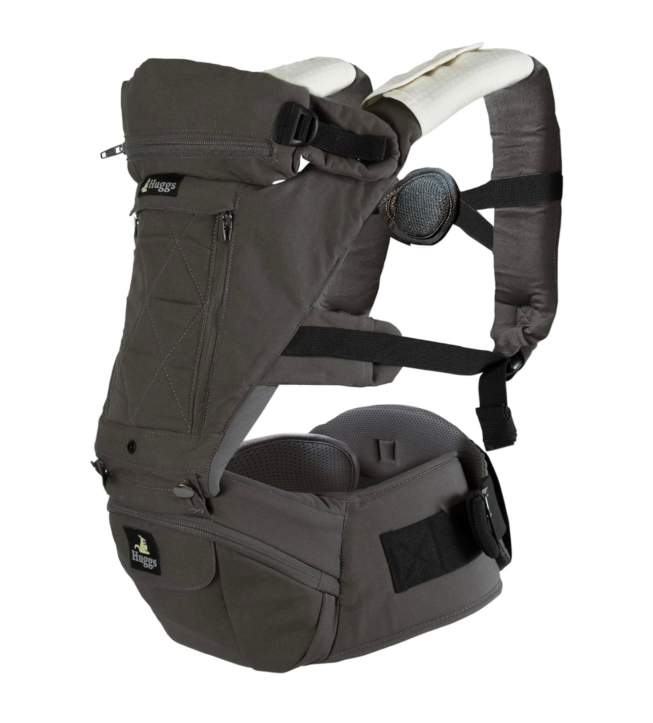 Abiie HUGGS - Portabebés 3 en 1 con asiento de cadera