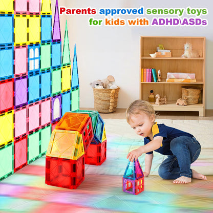 100 PIEZAS Azulejos Magnéticos Juguetes para Niños