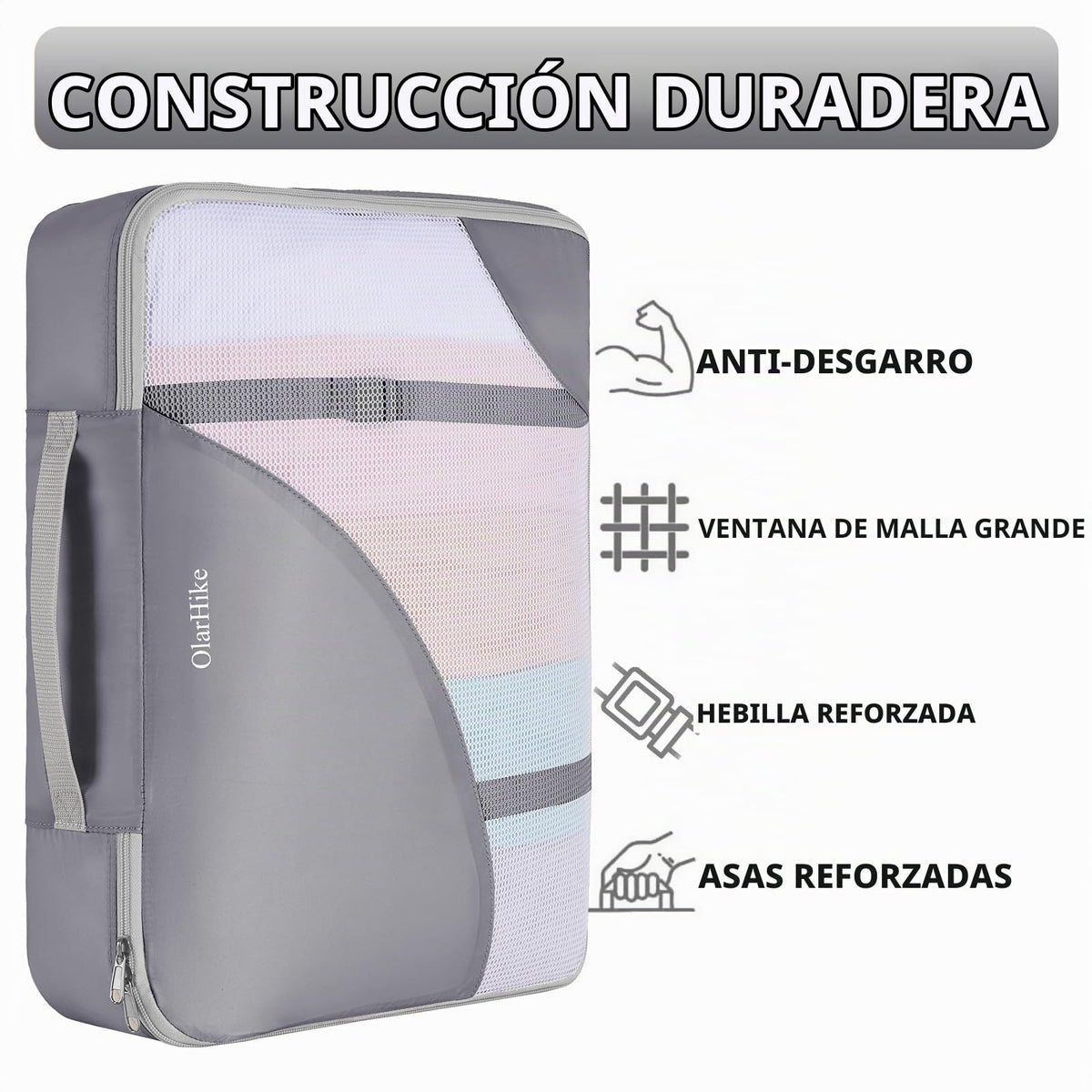 Juego de 8 cubos de embalaje para viajes