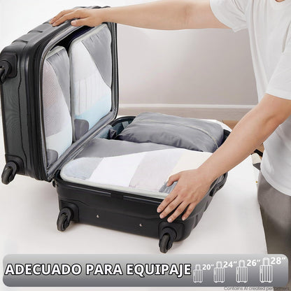 Juego de 8 cubos de embalaje para viajes