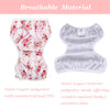 Pañales de baño Babygoal para bebés y niños, reutilizables, ajustables, lavables, talla única (0-8 meses)