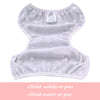 Pañales de baño Babygoal para bebés y niños, reutilizables, ajustables, lavables, talla única (0-8 meses)