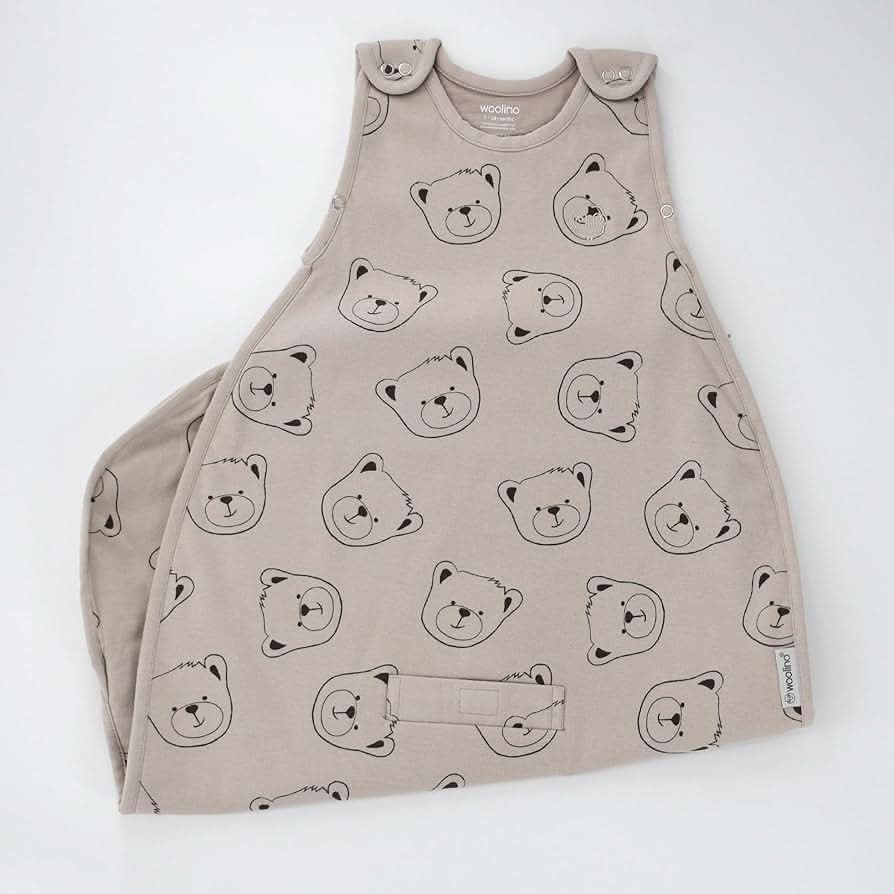 Woolino Saco de dormir de lana merino y algodón orgánico para bebé de 2 a 24 meses