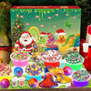 Calendario de Adviento, slime Calendarios de cuenta regresiva de Navidad 24 días