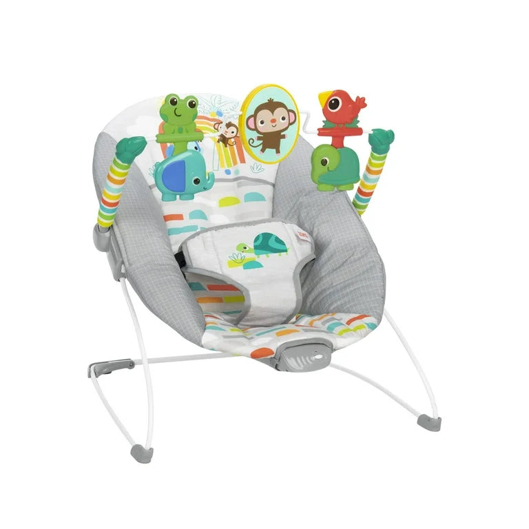 Bright Starts Playful Paradise Hamaca Vibratoria para Bebé, Unisex, Recién Nacido +