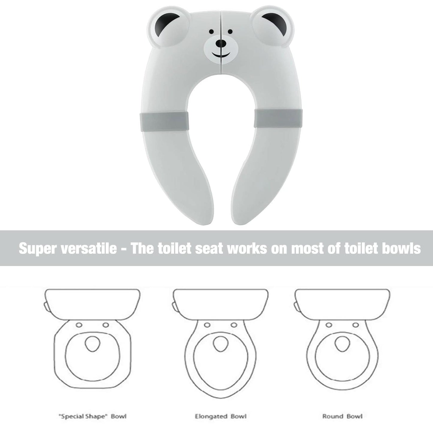 PandaEar Funda de asiento de inodoro | Asiento de inodoro plegable de viaje