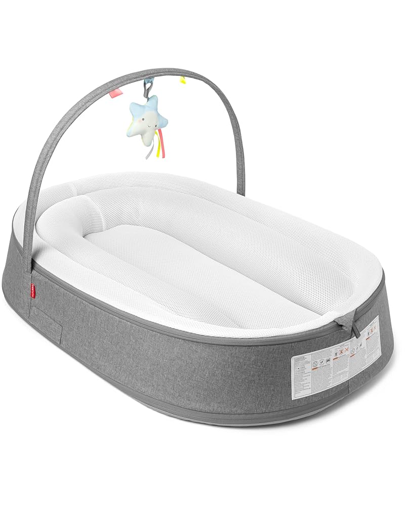 Skip Hop- Playful Retreat Baby Nest - Grey Melange
