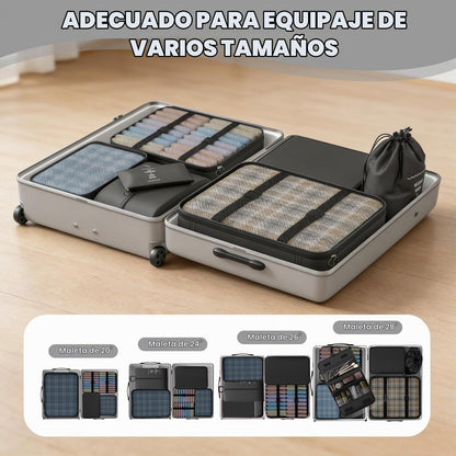 Juego de 8 cubos de embalaje para viajes