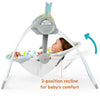 Bright Starts Playful Paradise - Columpio para bebé portátil y compacto con música, unisex, recién nacido +