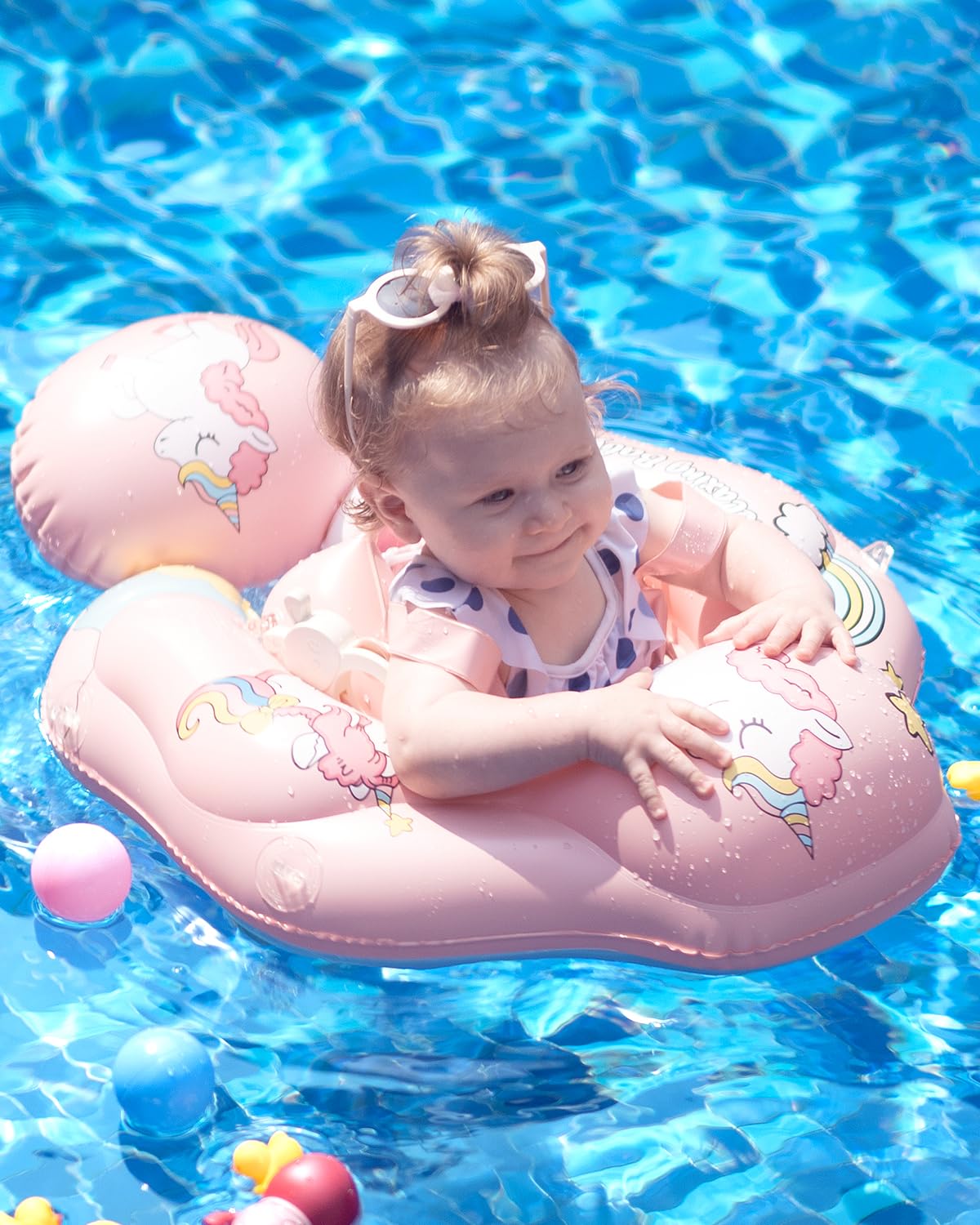 Flotador inflable de natación para bebé relajante para niños, 6 meses a 3 años