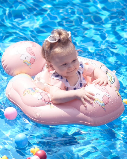 Flotador inflable de natación para bebé relajante para niños, 6 meses a 3 años