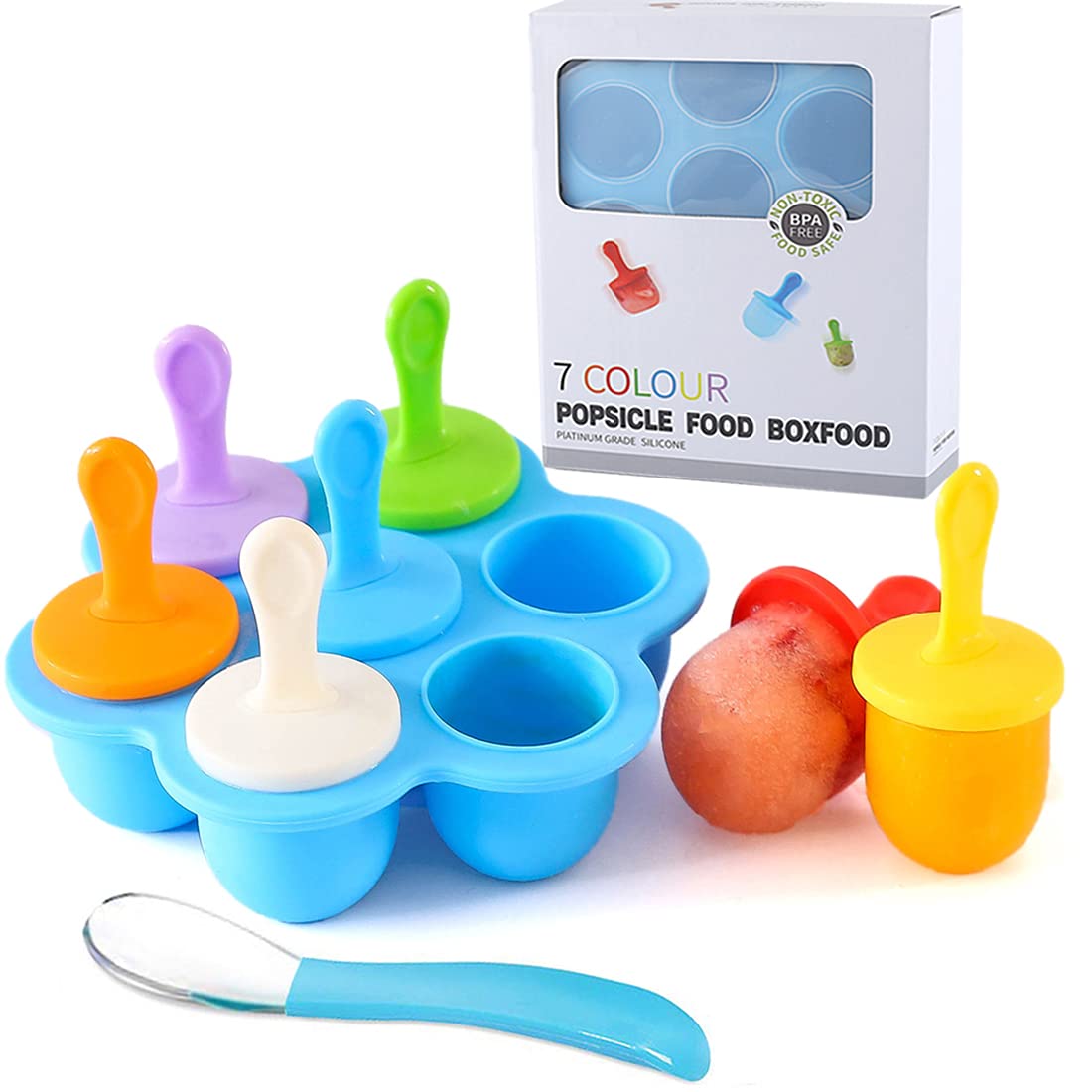 Moldes de silicona para paletas, moldes para paletas de hielo