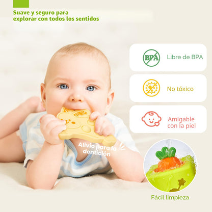 hahaland Caja de pañuelos de silicona para bebé de 6 a 12 meses