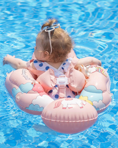 Flotador inflable de natación para bebé relajante para niños, 6 meses a 3 años
