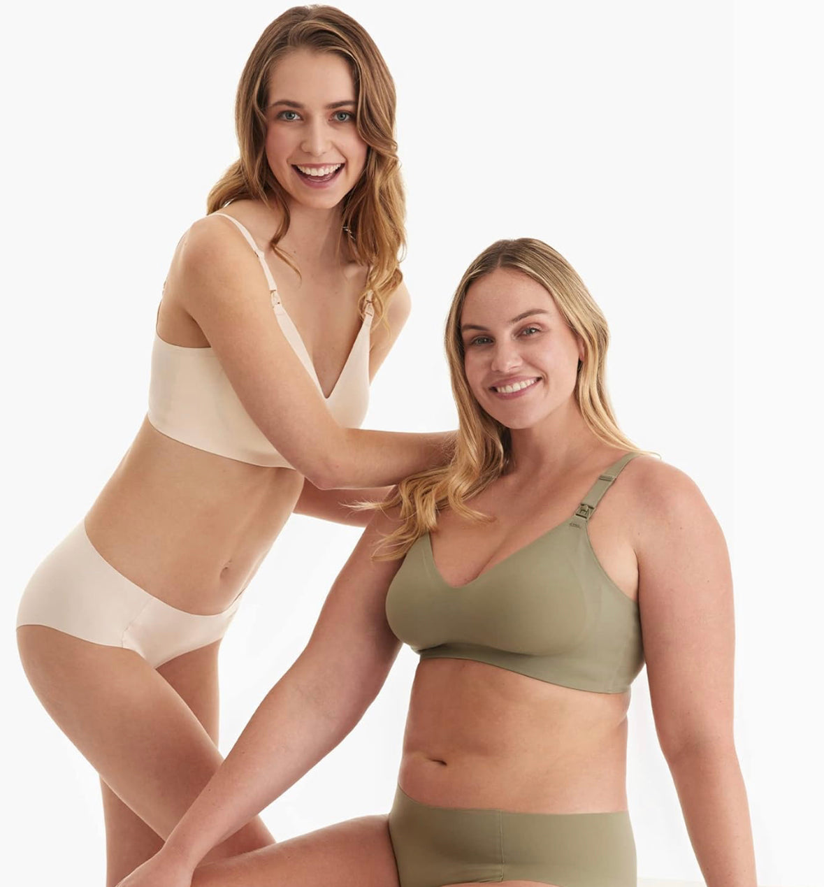 Momcozy - Brasier de lactancia suave, beige claro L
