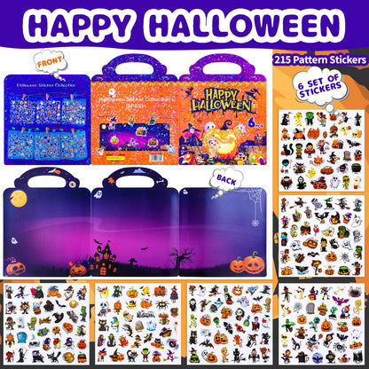 Libro de pegatinas de Halloween para niños pequeños