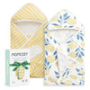 Momcozy Toalla con capucha para bebé, juego de 2 toallas para bebé