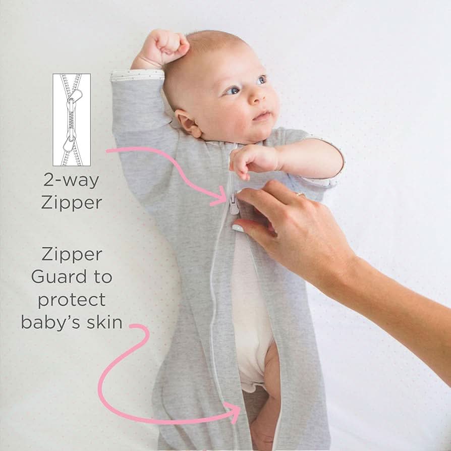 SwaddleDesigns - Saco de transición para envolver con mangas, 3-6 meses