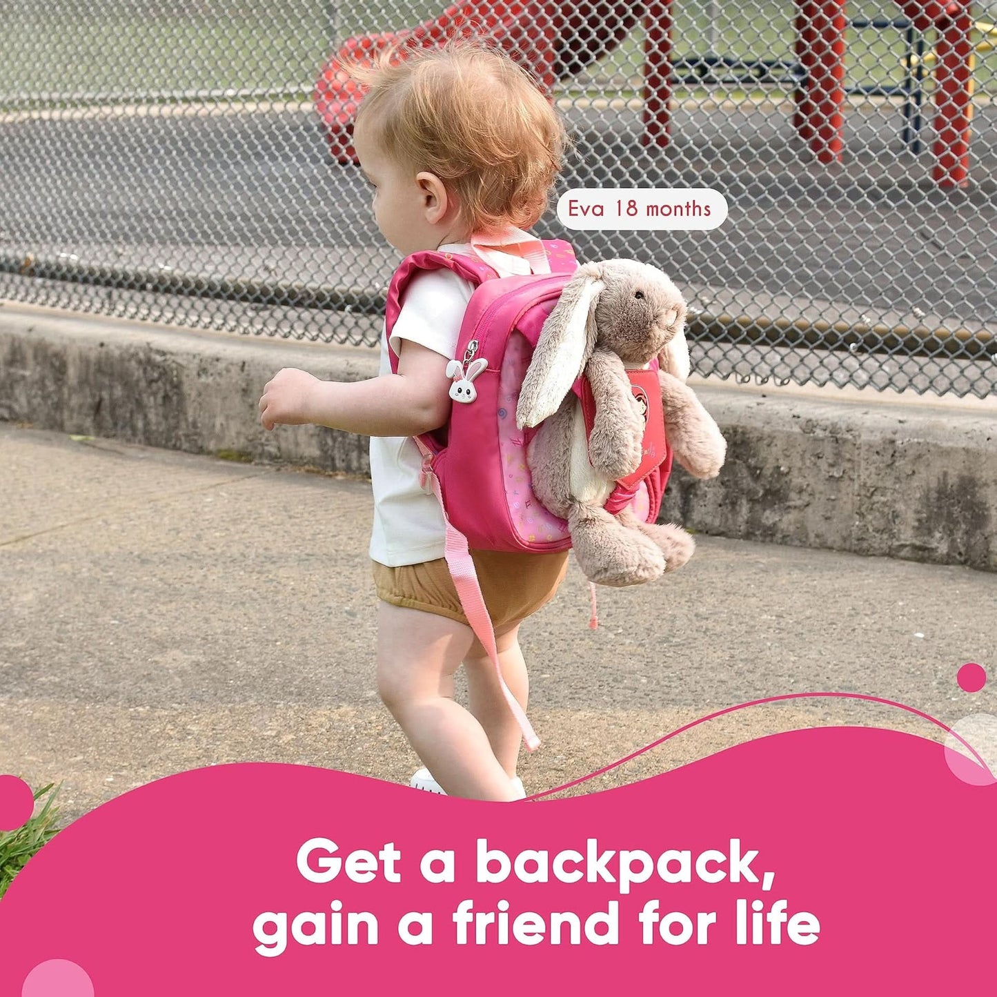 Play Friends Playfriends mochila con peluche
