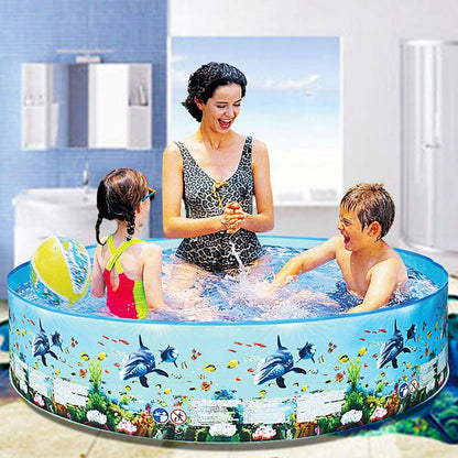 Piscina infantil, piscina azul profundo para niños, 152cm x25cm