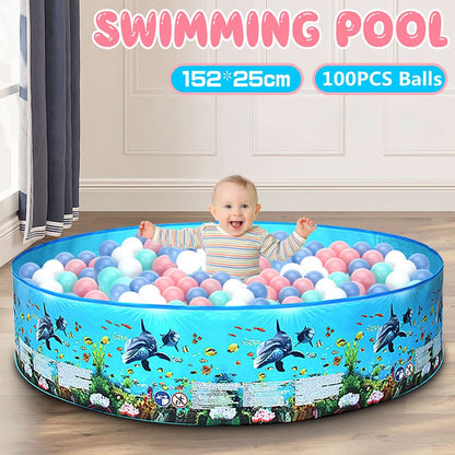 Piscina infantil, piscina azul profundo para niños, 152cm x25cm
